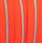 Preview: Endlosreißverschluss metallisiert schmal neonorange/silber (1m)